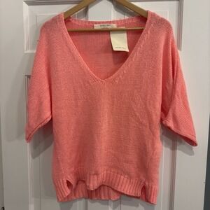 Zara Knit Coral Sweater Size‎ M NWT